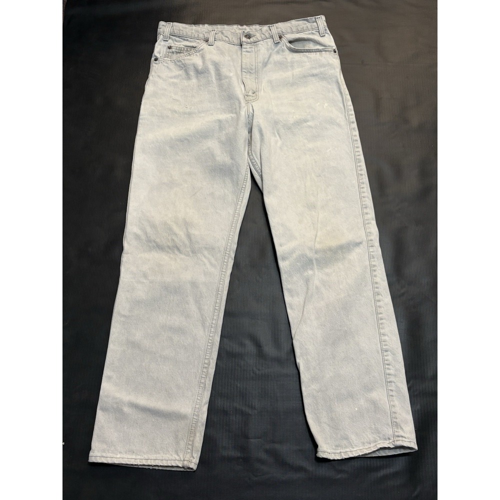 Vintage 80s Levis Two Horse Jeans Leather Patch Tab Stone Bleach Acid Wash Denim